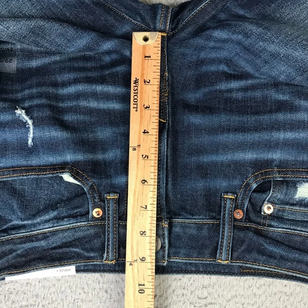 American Eagle Skinny Jeans Mens 29x32 Distresse Dark Wash Stretch Denim NEW NWT